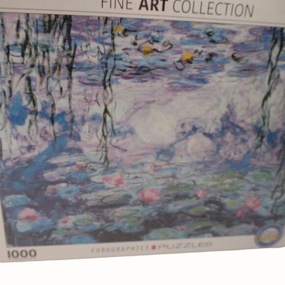 Eurographics Monet Water Lilies Jigsaw Puzzle 1000 Pc Fine Art Museum New Sealed - Picture 3 of 8